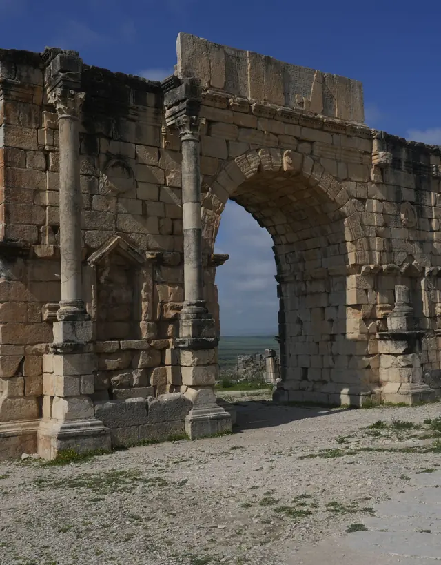 The triumphal arch of Volubilis